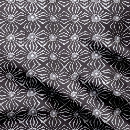 Connected Geometry Bagru-Natural Crepe