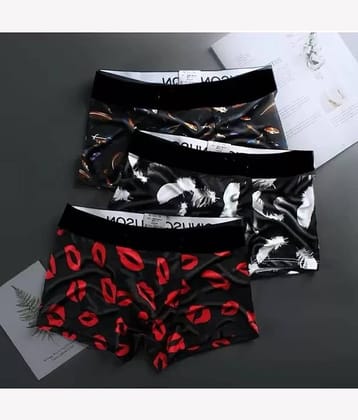 CAVENDRES Pack of 3 Nylon Trunks For Men's ( Multicolor )