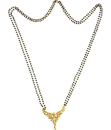 JIPPA - Golden Mangalsutra ( Pack of 1 )