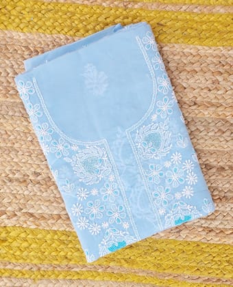 Cotton Kurta - Sky Blue
