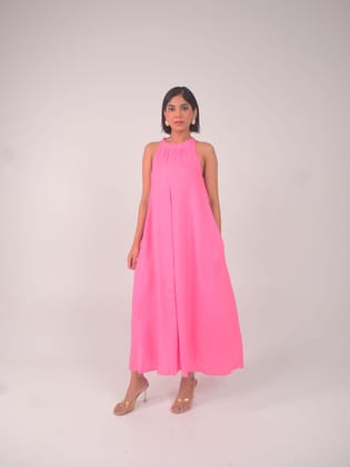 Fae Brunch Dress - Pink-XS
