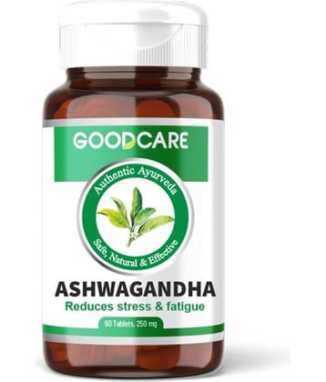 Goodcare Ashwagandha Tablets, Ayurvedic Stress and Sleep Support, Boosts Energy, Immunity, Reduces Fatigue, Rich in Antioxidants 60 No.s