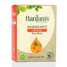 Banjaras Multani Mitti Orange Face Pack 100 Gms