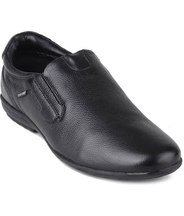 Red Chief Black Men's Slip On Formal Shoes