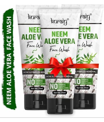 KURAIY Face Wash Cream With Natural Deep Moisturizing Face wash Tube pack of 3