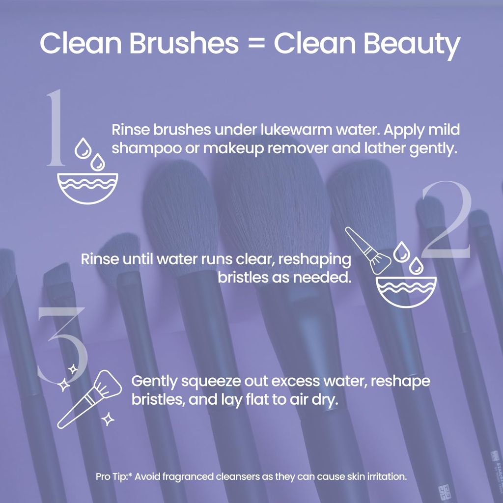 STARSTRUCK BY SUNNY LEONE Makeup Brush Set of 10 with pouch | Professional Brush kit for Makeup