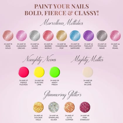 Nail Paints | 12-Free Formula JH ANP 37 It Girl Pink