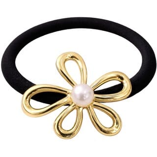 Kimti Hair Tie (Gold, Pearl Flower Gold Hair Tie) Kimti Hair Tie (Gold, Pearl Flower Gold Hair Tie)