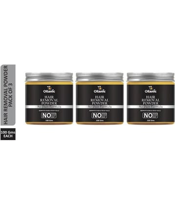 Oilanic  Hair Removal Powder For Removing Hair  Hair Removal Powder From Underarms, Legs & Bikini Line(Three in one) 300 g Pack of 3