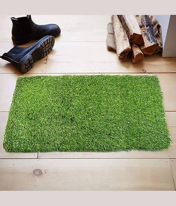 Revexo - Anti-skid Plastic Door Mat ( 40 X 60 cm ) Single - Green