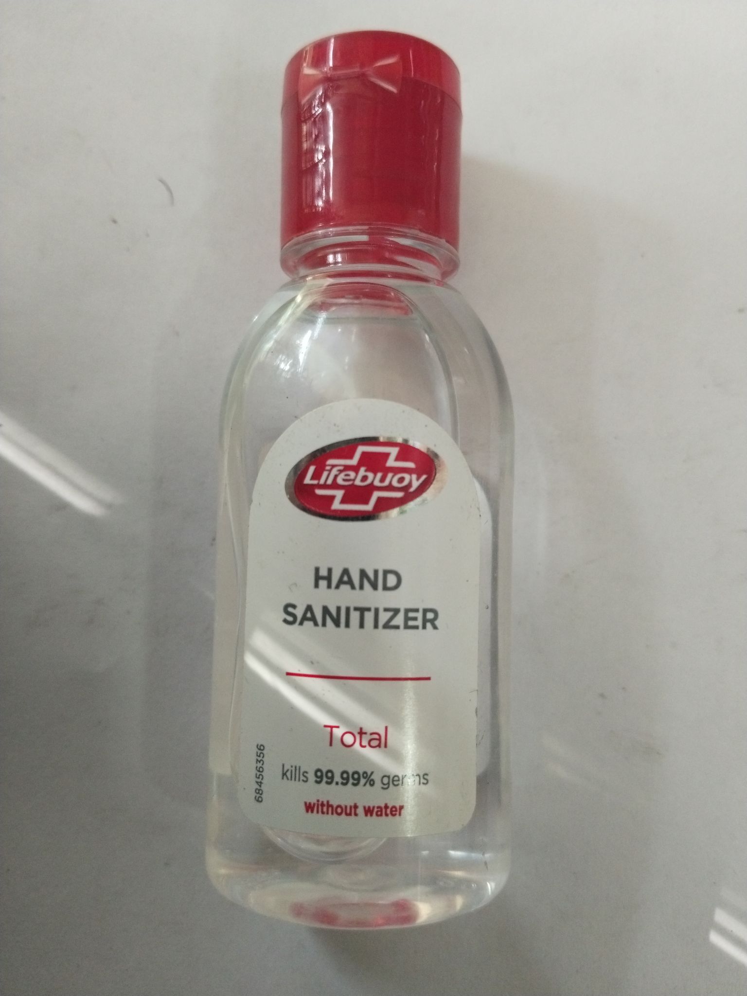 Lifebuoy Hand Sanitizer Total Kills 99.99% germs Without water 