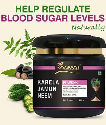 KAYABOOST Organics Jamun, Neem & Karela Powder 200 gm