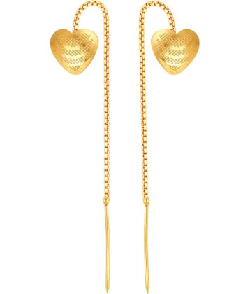 VIVASTRI Golden Threader Earrings ( Pack of 1 )