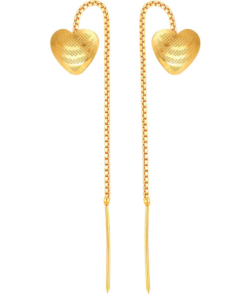 VIVASTRI Golden Threader Earrings ( Pack of 1 )