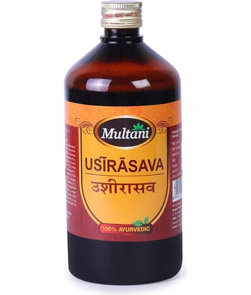 Multani Ayurvedic Ushirasava Syrup Beneficial In Purifies Blood And Cleanses The Liver - 450ml (Pack of 1)