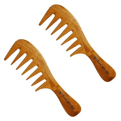Eco Cadenza Pure Neem Wide Tooth Comb Treated With Oil and Herbs. Eco Cadenza Pure Neem Wide Tooth Comb Treated With Oil and Herbs.