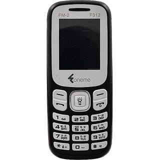 Oneme Fm-2F312 (Dual Sim, 4.57 Cm (1.8 Inch) Display, 1000 Mah Battery, Black)