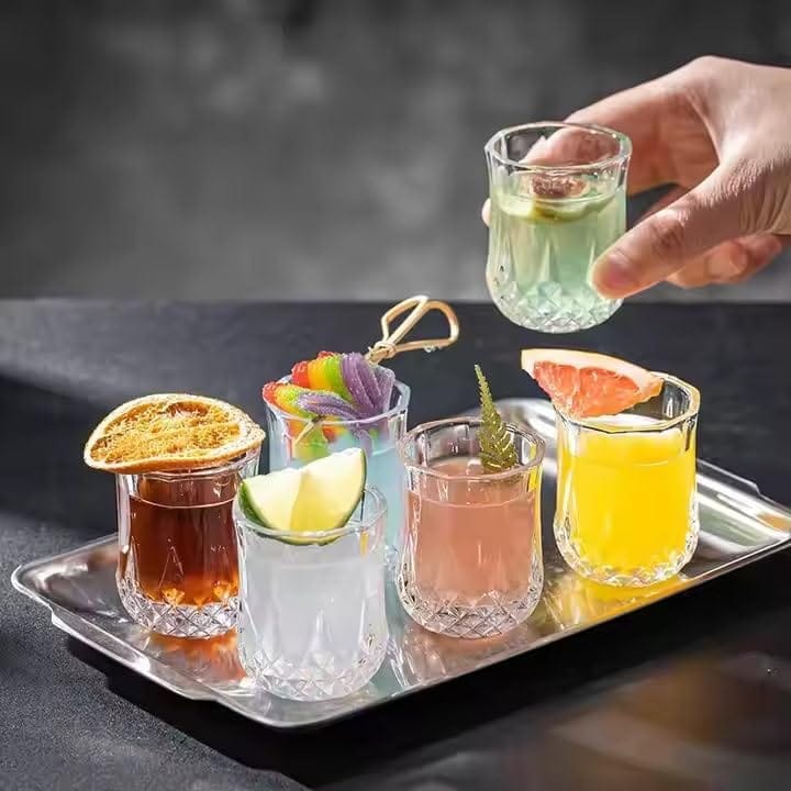 Tequila Shot Glasses, 45 ML, Set of 12, Small Whiskey Mug for Vodka,Whiskey, Ocean, Spirits,Dessert,Espressos,Cordial,Patiala, Liquors & Beverage Drink, Perfect for Bar,Casino, Restaurants