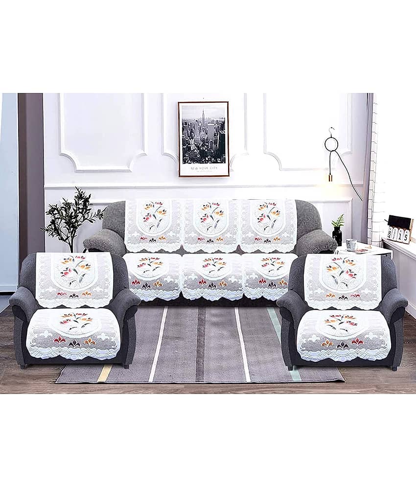 5 Seater Polyester Sofa Cover ( Pack of 6 )