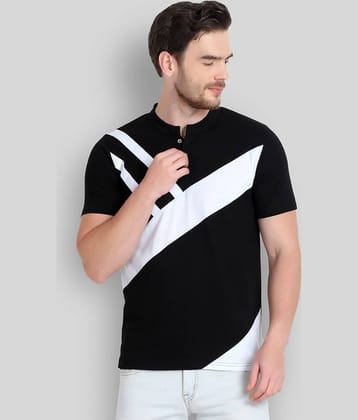 Glito Pack of 1 Cotton Blend Regular Fit Men's T-Shirt ( Black )