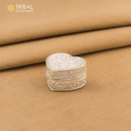 925 sterling silver trinket box, kajal box/casket box bridal heart shape box collection, container box, eyeliner box gifting art stb172