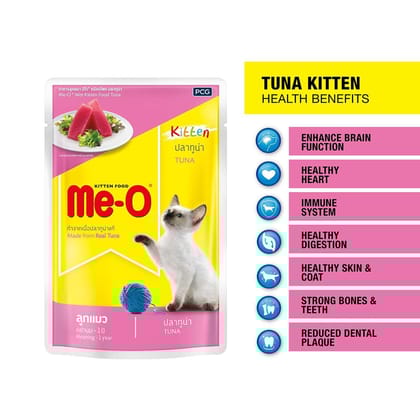 Me-O Pouch Kitten Tuna in Jelly 80g