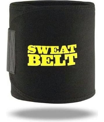 Slim Belt for Men and Women , Free Size Black  Waist Trainer, Tummy Trimmer, Body Shaper for Enhanced Workout, Fat Burning & Core Support