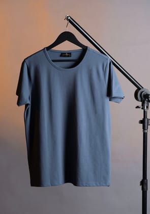 Piqué T-Shirt in English Blue-S · 38 - 39''