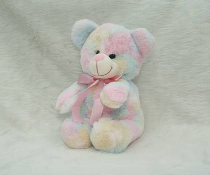 simba's collection Rainbow Teddy 30cms for kids and gifts  - 30 mm  (Multicolor, Pink)
