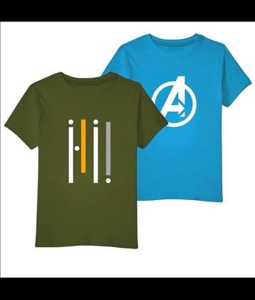 COOLTEES4U Pack of 1 Boys Cotton T-Shirt ( Multicolor )