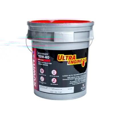 Lumax Ultra Engine Oil 15W-40 API CI4 Plus Heavy-Duty Diesel Engine Oil | BS6 Ready | 7.5L Lumax Ultra Engine Oil 15W-40 API CI4 Plus Heavy-Duty Diesel Engine Oil | BS6 Ready | 7.5L