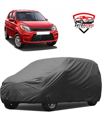 AutoRetail Car Body Cover for Maruti Alto 800 [2012-2015] With Mirror Pocket ( Pack of 1 ) , Grey
