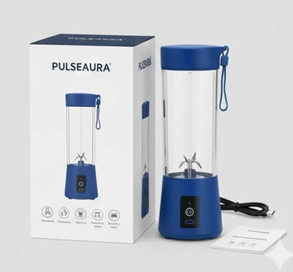 Multicolor Powerful Portable Blender For Shakes & Smoothies Usb Rechargeable Mini Juicer (380 ML)