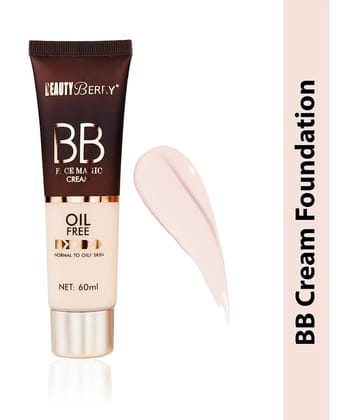 Beauty Berry Matte Cream For Normal Skin Light Foundation 60ml, (Shade - 01)