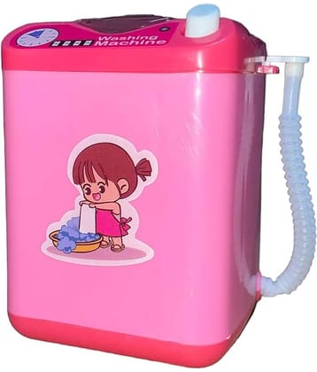 Toy Battery Operated Plastic Washing Machine with Realistic Sound Working Toy