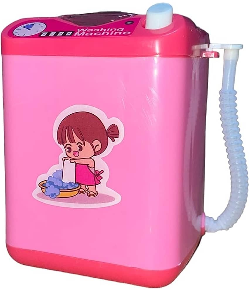 Toy Battery Operated Plastic Washing Machine with Realistic Sound Working Toy