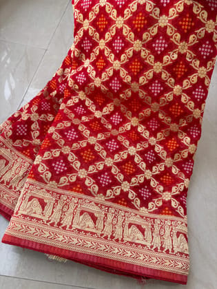 Georgette handloom saree