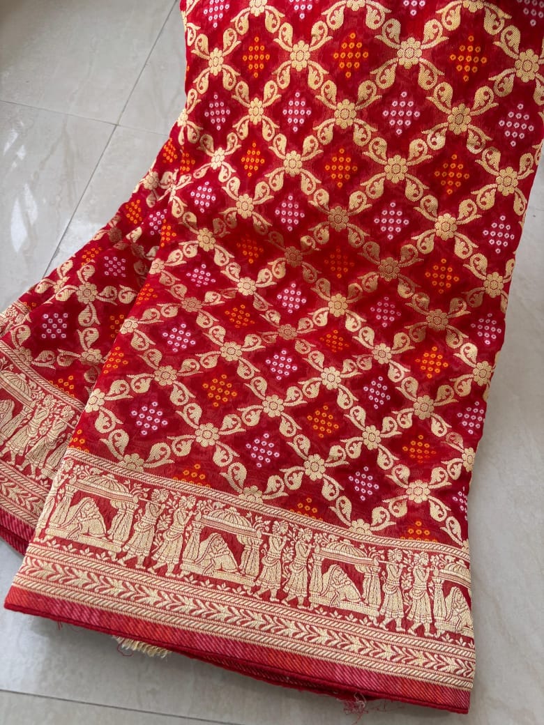 Georgette handloom saree
