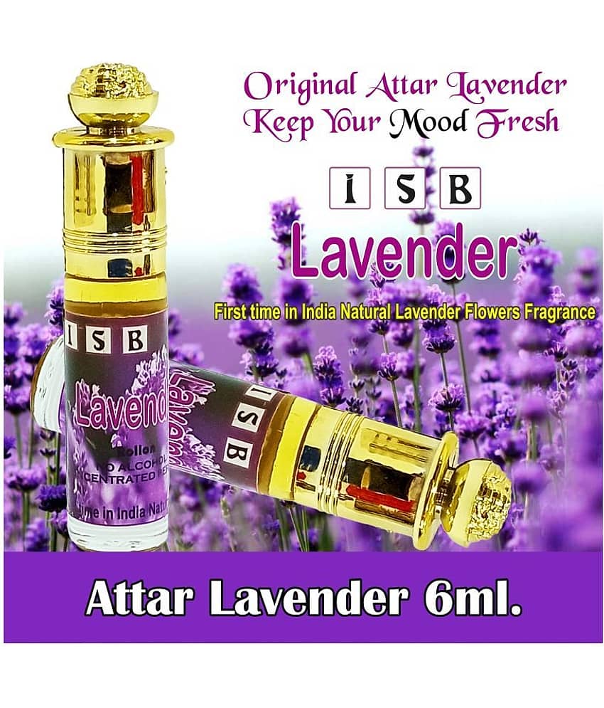 INDRA SUGANDH BHANDAR Attar Pure Blue Lavender Oil 6ml Rollon Pack