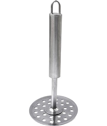 JISUN Silver Stainless Steel Potato Masher ( Pack of 1 )