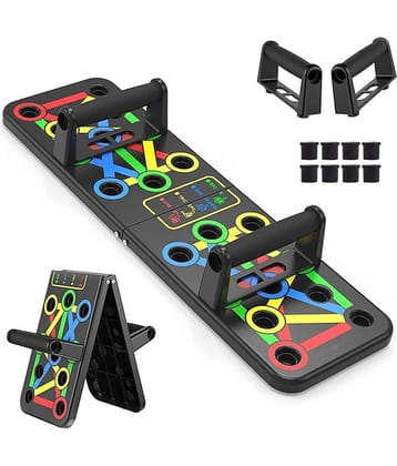 Oddish® Multifunctional Push Up Board | 14-in-1 Color Coded Foldable Pushup Training System for Chest, Arms, Shoulders, Back & Core Workout | Portable Home Gym Equipment for Men & Women