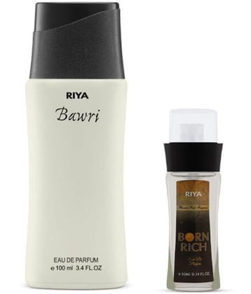 Riya Born Rich & Bawri Eau De Parfum (EDP) For Unisex 110 ( Pack of 2 )