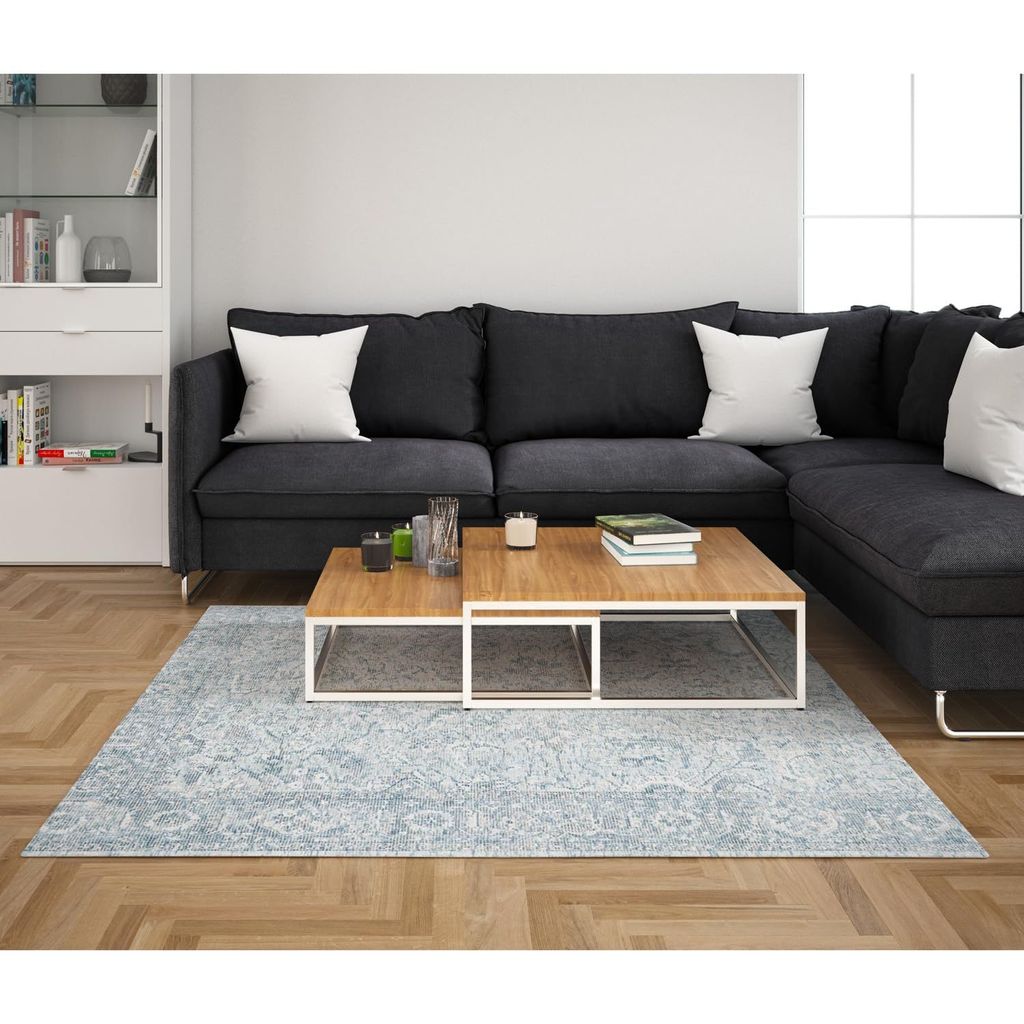Neu Looms Handmade Viscose Wool Anti-Skid Rug for Bedroom, Living Room, Nursery, Dorm, Playroom & Reading Area