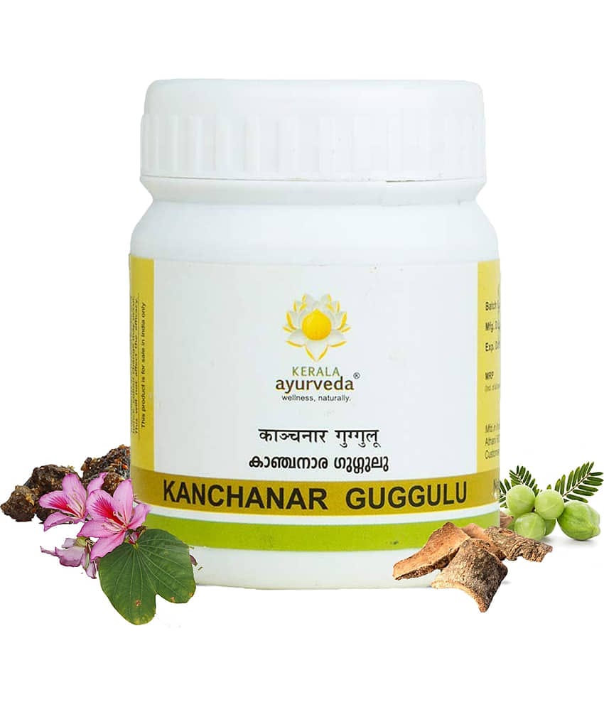 Kerala Ayurveda Kanchanar Guggulu 60 Tablets, Combats Hypothyroidism, Boost T3 And T4 Production,Advanced Thyroid Health,Better Hormonal Health