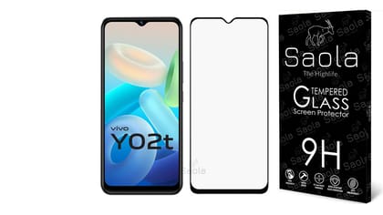Saola 11D Tempered Glass For Vivo Y02T (Pack Of 1) With Free Installation Kit. Full Screen Coverage - 6.51 Inch Saola 11D Tempered Glass For Vivo Y02T (Pack Of 1) With Free Installation Kit. Full Screen Coverage - 6.51 Inch - 11D (With black Borders) / F Saola 11D Tempered Glass For Vivo Y02T (Pack Of 1) With Free Installation Kit. Full Screen Coverage - 6.51 Inch Saola 11D Tempered Glass For Vivo Y02T (Pack Of 1) With Free Installation Kit. Full Screen Coverage - 6.51 Inch - 11D (With black Borders) / F