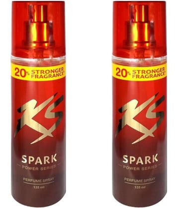 KamaSutra Spark Power Series Body Spray (135 ml each , pack of 2)