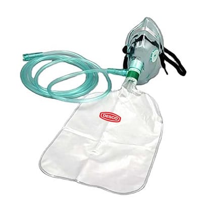 DESCO Oxygen Mask with Reservoir Bag for Adult
