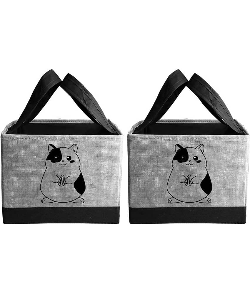 PrettyKrafts Toys storage Box, Storage organizer for kids, (Pack of 2) Sea Green