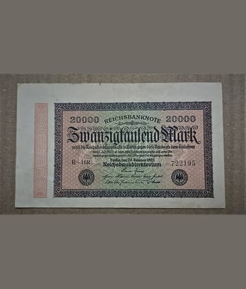 SUPER ANTIQUES GALLERY - VINTAGE ISSUE GERMANY 20000 MARK 1923 1 Paper currency & Bank notes