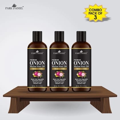 Park Daniel - Anti Hair Fall Onion Oil 100 ml ( Pack of 3 )